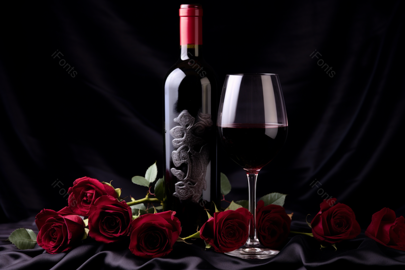 红酒高脚杯黑色丝绸暗色调背景图,高清,摄影图,摄影图片,图片大全,摄影图免费下载